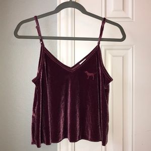 PINK velvet top